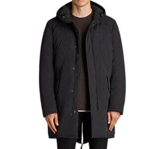 Men's All Saints Black Parka Jacket